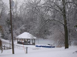 Gazebo Pond at Brush Dale Farm Hunting Preserve